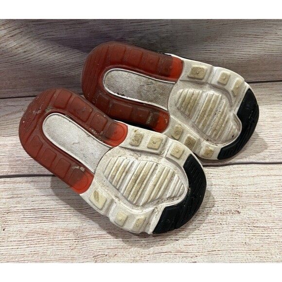 Nike Air Max 270 Crib Shoe Sneaker Red And Black Baby Shoes Size 5 - Picture 6 of 7